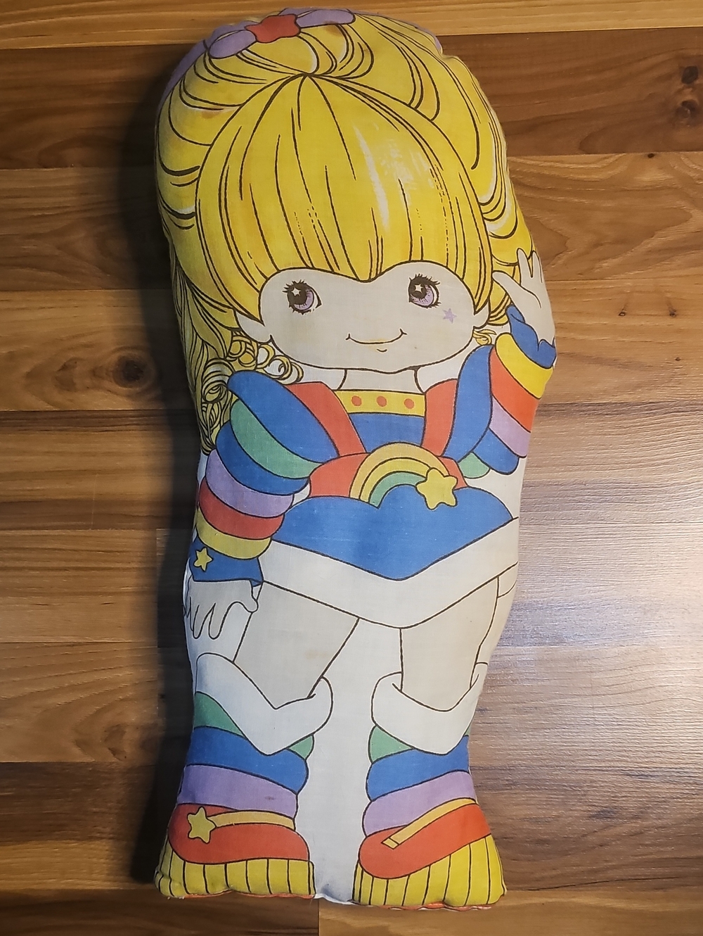 Vintage 80s Hallmark Rainbow Brite Cut And Sew Stuffed Plush Pillow